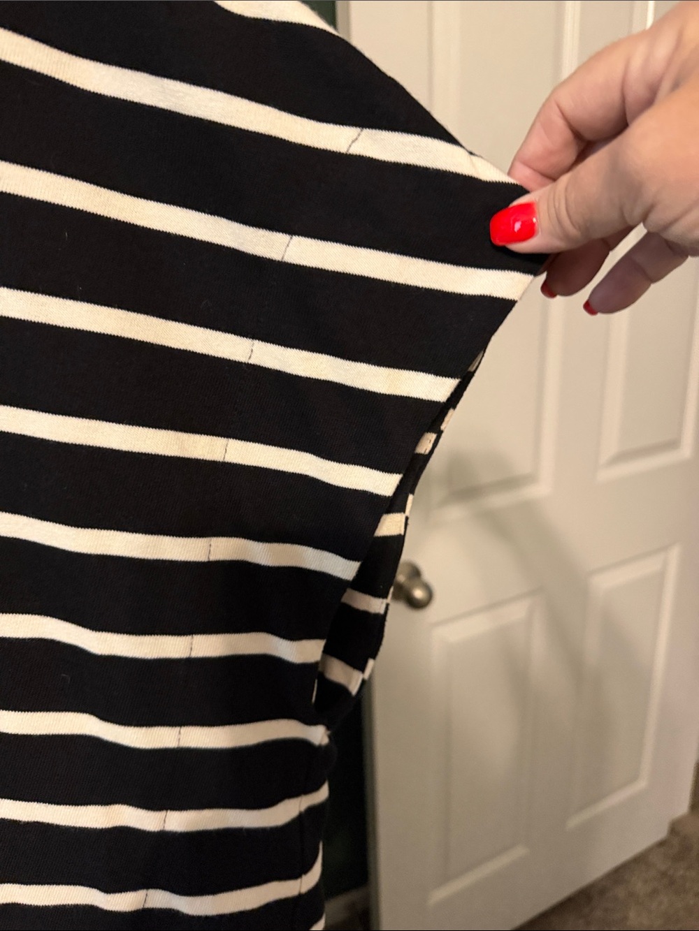Zara Black and White Striped Tunic - Picture 4 of 4